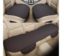 IUKTHHJOR Coussin de Siège de Voiture en Lin pour Renault Captur II I/Captur E-Tech 2019-2024, Protections Avant ArrièRe Housse Sieges Respirant Confortable Accessoires Interieur,B/Black-Red