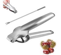 IUKUNNE Châtaignes Pinces Casse, Casse Châtaigne Manuel, Coupe Chataigne, Pince à Chataignes, Multifonctionnels Clip, Inoxydable Pince à Châtaignes, Ouvre Chataigne, Outil Cuisine pour Châtaignes