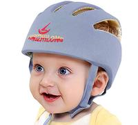 IULONEE Bébé Casque de Protection pour Enfant Chapeau Infantile Tête de Protection Chapeau de Coton pour Enfant Réglable Casque de Sécurité (Gris)