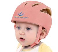 IULONEE Bébé Casque de Protection pour Enfant Chapeau Infantile Tête de Protection Chapeau de Coton pour Enfant Réglable Casque de Sécurité (Orange)