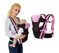 IULONEE Porte-Bébé 4-En-1 Porte-Bébé Nouveau-Né Dès La Naissance Siège De Hanche Multifonction Porte Bebe Hanche Respirante Design Ergonomique Pour Les Bébés De 3 à 36 Mois (Rose)