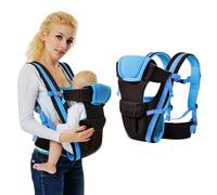 IULONEE Porte-Bébé 4-En-1 Porte-Bébé Nouveau-Né Dès La Naissance Siège De Hanche Multifonction Porte Bebe Hanche Respirante Design Ergonomique Pour Les Bébés De 3 à 36 Mois (Bleu)