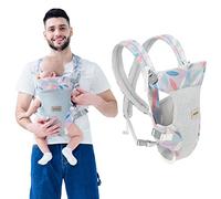 IULONEE Porte-bébé, Convertible Ergonomique 4-en-1 Porte Enfants Baby Carrier pour Nouveau-né Porte Bébé Infant Echarpe de Portage Respirant pour 5-20kg Tout-petit(Bleu)