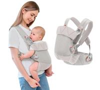 IULONEE Porte-bébé pour Nouveau-né Ergonomie Baby Carrier Multifonction Porte-Bébé Porte-enfants Avant et Arrière pour les Tout-petits Nouveau-né (Gris)