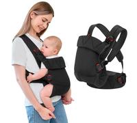 IULONEE Porte-bébé pour Nouveau-né Ergonomie Baby Carrier Multifonction Porte-Bébé Porte-enfants Avant et Arrière pour les Tout-petits Nouveau-né (Noir)