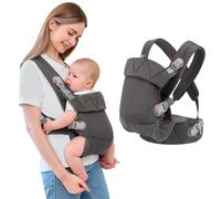 IULONEE Porte-bébé pour Nouveau-né Ergonomie Baby Carrier Multifonction Porte-Bébé Porte-enfants Avant et Arrière pour les Tout-petits Nouveau-né (Gris Foncé)