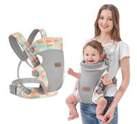 IULONEE Porte-bébés Harnais pour Nouveau-né à Tout-petit avec Soutien Lombaire Sac Porte-bébé Ergonomique Sac à dos Avant et Arrière Baby Carrier pour Bébés de 3-36 Mois Coloré