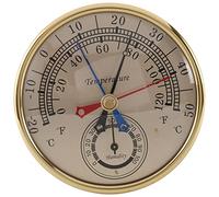 Iunipusy 5 pouces Min Max Thermomètre Hygromètre A Monté Mur Support Hanging Analogique Intérieur Extérieur Anti Pluie Température Humidité Couteau