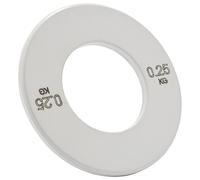 Iunipusy Fraction Weights Fraction Weights Mini disques d'haltères Plaques de Musculation Accessoires de Disque Dur précis Blanc 0,25 kg