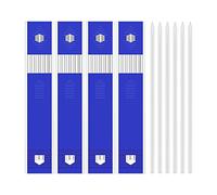 Iunipusy Mines de recharge solides de 2,8 mm, 24 mines de crayon de menuisier blanches, faciles à transporter, très visibles et de taille standard, application universelle et cadeau exquis