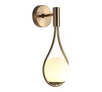 IUokLU Applique Murale rétro en Laiton Lampe créative en Forme de Goutte d'eau Lampe de Chevet en Verre Lampe de Chevet pour Chambre à Coucher hôtel Restaurant,