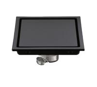 IUokLU Bonde De Sol Carrée Anti-Odeurs,en Acier Inoxydable 11/15 Cm,Finition Or Brossé,111 Mm.(Noir 01-110 Mm)