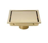 IUokLU Bonde De Sol Carrée Anti-Odeurs,en Acier Inoxydable 11/15 Cm,Finition Or Brossé,111 Mm.(Or Brossé 03-150 Mm)