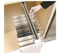 IUokLU Porte-Pantalons Coulissant,Cintre Extensible 30-80 Cm,Tringle De Rangement pour Penderie,Dressing Ou Meuble De Salle De Bain,Gain De Place,Capacité De Charge 25 Kg(600 Mm)