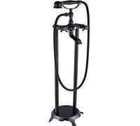 IUokLU Robinet De Baignoire Autoportant en Laiton, Ensemble De Remplissage De Baignoire À Montage Au Sol, Robinets Mélangeurs De Bain-Douche Multifonctionnels À Doubl