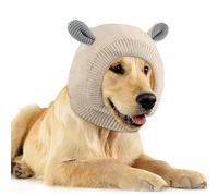 IUOUTG Bonnet Tricoté Chaud pour Chien Mignon, Bonnet avec Oreilles pour Chien pour Temps Froid, Bonnets Tricotés pour Les Oreilles des Animaux De Compagnie, Protection Contre Le Bruit