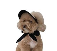 IUOUTG Chapeau de Paille pour Petit Chien et Fille, Mignon, Chapeau de Soleil pour Chiot, Protection solaire réglable pour Animaux de Compagnie, Chapeau de fête sur la Plage pour Chiens et Chats