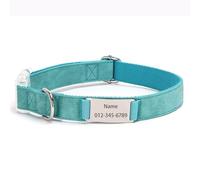 IUOUTG Collier De Chien Personnalisé avec Étiquette De Nom, Personnalisé Gravé Collier pour Animaux De Compagnie, pour Les Chiens De Petite À Grande Taille, Réglable, Cuir PU, Boucle en Métal