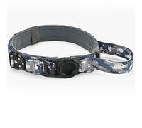 IUOUTG Collier pour Chien Premium avec Porte - Étiquette Air, Collier pour Animaux De Compagnie en Nylon Réglable, Facile À Contrôler