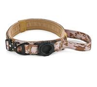 IUOUTG Collier pour Chien Premium avec Porte - Étiquette Air, Collier pour Animaux De Compagnie en Nylon Réglable, Facile À Contrôler