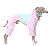 IUOUTG Combinaison Lévrier Italienne, Sweat-Shirt d'hiver en Polaire pour Chien Whippet, Sweats à Capuche Chauds à Quatre Pattes pour Animaux De Compagnie pour Chiens Vêtements pour Temps Froid