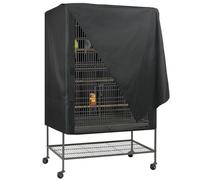 IUOUTG Extra Grand Noir Oiseau Cage Couverture, Imperméable Respirant Pet Cage Couverture Pour Oiseaux Lavable Oxford Tissu Parasol Couvre Pour La Nuit