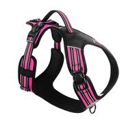 IUOUTG Grand Harnais pour Chien, Gilet réfléchissant Anti-évasion, réglable et Confortable, avec poignée de contrôle, Harnais de Marche pour Chien pour l'entraînement en Plein air