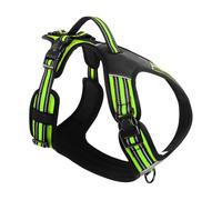 IUOUTG Grand Harnais pour Chien, Gilet réfléchissant Anti-évasion, réglable et Confortable, avec poignée de contrôle, Harnais de Marche pour Chien pour l'entraînement en Plein air