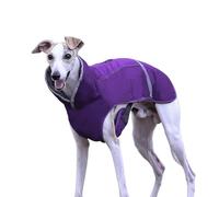IUOUTG Greyhound Manteau Chaud d'hiver pour Chien en Polaire Épaisse Réfléchissante avec Col Haut Et Anneau en D Imperméable pour Chien De Grande Taille