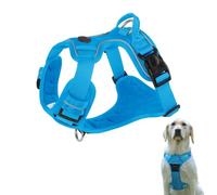 IUOUTG Harnais pour Chien sans Traction Grand Harnais pour Animaux de Compagnie Doux et Respirant Gilet pour Chien Harnais de Sport réfléchissant pour Animaux de Compagnie avec poignée