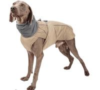 IUOUTG Imperméable Chien Manteau d'hiver, Cou De Tortue Chien Veste Chaude Veste Vêtements Bandes Réfléchissantes, Polaire Doublé Costume De Neige pour Animaux De Compagnie en Plein Air