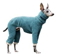 IUOUTG Manteau Chaud à Col Roulé pour Chien, Combinaison en Laine Polaire pour Chien Whippet, Pull-Over éPais pour Animaux De Compagnie, Chaussons pour LéVrier Italien.