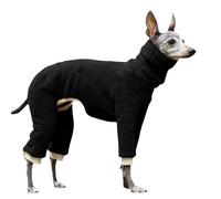IUOUTG Manteau Chaud à Col Roulé pour Chien, Combinaison en Laine Polaire pour Chien Whippet, Pull-Over éPais pour Animaux De Compagnie, Chaussons pour LéVrier Italien.