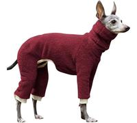 IUOUTG Manteau Chaud à Col Roulé pour Chien, Combinaison en Laine Polaire pour Chien Whippet, Pull-Over éPais pour Animaux De Compagnie, Chaussons pour LéVrier Italien.