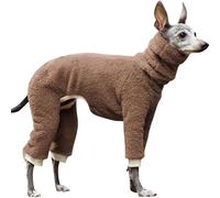 IUOUTG Manteau Chaud à Col Roulé pour Chien, Combinaison en Laine Polaire pour Chien Whippet, Pull-Over éPais pour Animaux De Compagnie, Chaussons pour LéVrier Italien.