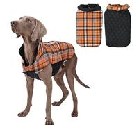 IUOUTG Manteau De Chien Réversible pour Grandes Races, Veste De Temps Froid Imperméable pour Chien, Vêtements Chauds pour Animaux De Compagnie Toutes Les Saisons pour Les Voyages De Randonnée