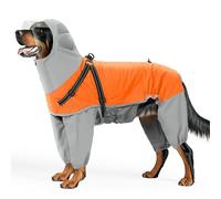 IUOUTG Manteau De Pluie Réfléchissant pour Grands Chiens, Veste De Pluie pour Chien avec Harnais Intégré, Manteau De Pluie Imperméable Léger pour Marche en Plein Air