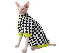 IUOUTG Manteau d'hiver à Col Roulé pour Chat Sphynx, Veste Chaude pour Chat, VêTements Doux pour Animaux De Compagnie avec Fermeture éclair Et Doublure en Coton épais pour Les Temps Froids.