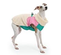 IUOUTG Manteau d'hiver Chaud en Polaire pour Chien, Veste pour Chien Whippet avec Trou pour Harnais, Vêtements Coupe-Vent pour Lévriers De Taille Moyenne Et Grande
