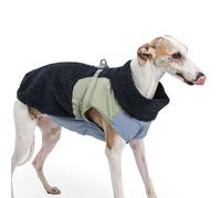 IUOUTG Manteau d'hiver Chaud en Polaire pour Chien, Veste pour Chien Whippet avec Trou pour Harnais, Vêtements Coupe-Vent pour Lévriers De Taille Moyenne Et Grande