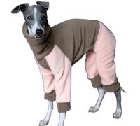 IUOUTG Manteau d'hiver De Chien Pyjamas, Pullover en Polaire Chaud Vêtements Onesies pour Greyhound Italien, Combinaisons De Veste De Chien Doux pour Le Temps Froid en Plein Air