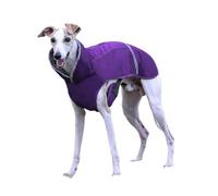 IUOUTG Manteau d'hiver pour Chien avec Bande Réfléchissante, Veste Chaude Doublée en Polaire pour Chien Whippet avec Trou De Harnais Et Sangles De Jambe Élastiques pour Lévrier Italien