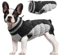 IUOUTG Manteau d'hiver pour Chien, Veste Chaude pour Chien avec Harnais Intégré Et Double Anneau en D, Gilet Coupe-Vent pour Animaux De Compagnie, Veste De Neige pour Chiens De Taille