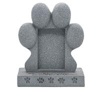 IUOUTG Personnalisé Chien de Compagnie Photo commémorative Cadre Résine Créative Simulation Monument Jardin Pierre Souvenir pour la Perte de Chien
