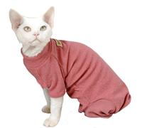 IUOUTG Pull d'hiver Chaud pour Chat Sphynx, Chemise Douce Et Chaude en Velours Double Face avec Protection du Ventre, Chemise Pyjama Extensible pour Chats sans Poils