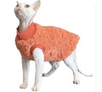 IUOUTG Sphynx Chat Sweater Gilet, Pullover en Polaire Chaud pour Les Chats sans Poils, Vêtements d'hiver pour Animaux De Compagnie Vêtements De Chaton sans Manches Douces pour Le Temps Froid