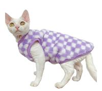 IUOUTG Sphynx Chat Veste d'hiver, Chemise Épaisse en Polaire Doux pour Les Chats sans Poils, Vêtements pour Animaux De Compagnie par Temps Froid Sweater Chaton Doux pour l'hiver