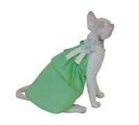IUOUTG Vêtements pour Chat sans Poils, Robe de Princesse pour Chat, Jolie Fleur, débardeur, Jupe, Doux et léger, Pull pour Chat, Gilet pour Cornish Rex, Devon Rex