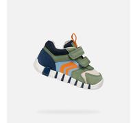 Geox Bébé garçon B Iupidoo Boy D Basket, Olive Navy, 18 EU
