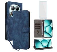 IUQXU Étui portefeuille pour Xiaomi Redmi Note 15 Pro Plus 5G/Poco M8 Pro 5G avec protecteur d'écran [blocage RFID] Béquille coque de téléphone portable pour Redmi Note15 Pro+ Note15Pro+ Xiaomi Poco